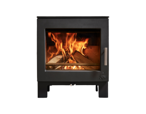 Sherford Slimline 5 Eco Standard wood-burning stove installed in Cornwall home