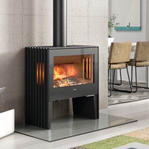 Lotus Glance electric fire with modern surround fitted in a Cornwall home